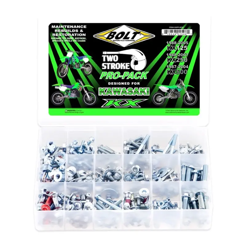 Bolt 2-Stroke Pro Pack For Kawasaki Kx88–’05 Kx125 / Kx250, ’87–’04 Kx500 1