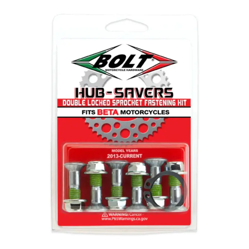 Bolt Hub-Savers Sprocket Bolts/Nuts -Beta 1