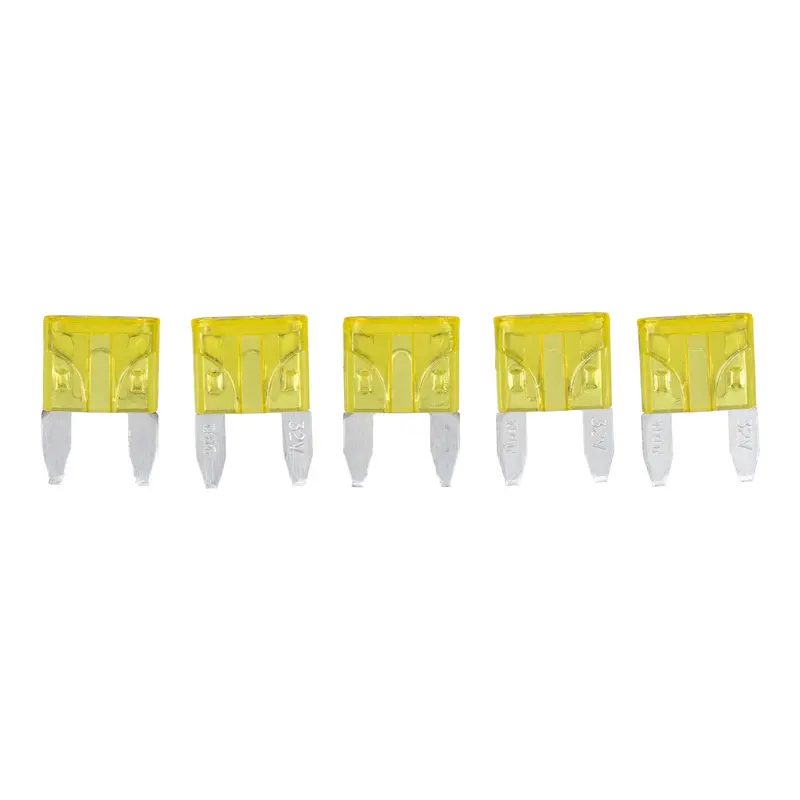 Fuse 20A Mini Blade - Yellow (Packet Of 5) 1