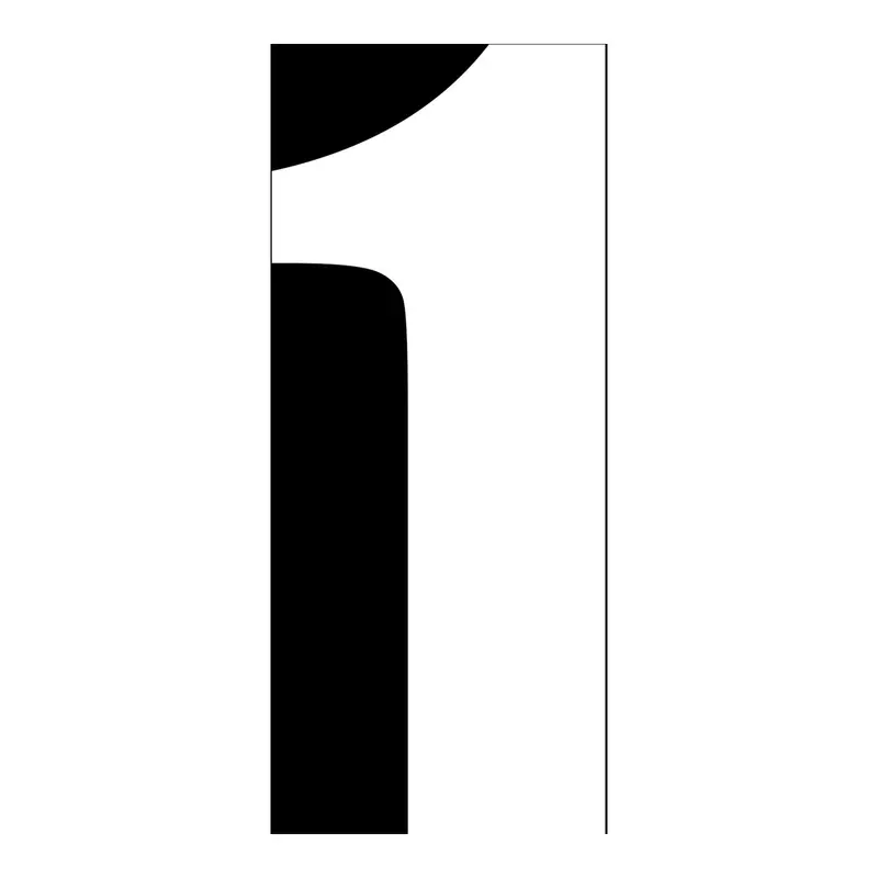 Whites Race Number - White #1 (10 Pack) 1
