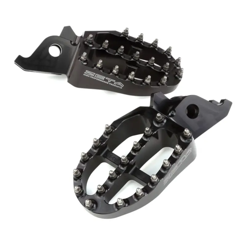 Zeta Aluminium Footpegs Crf250-450 / Crf250l-M-Rally - Black 1