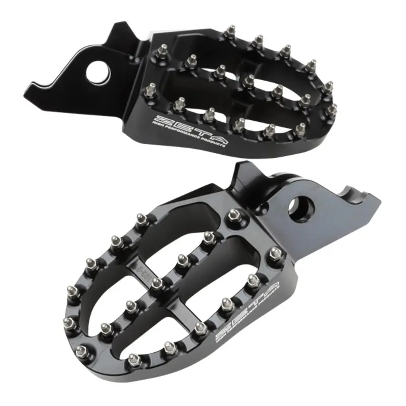 Zeta Aluminium Footpegs Kx250f/450F - Black 1