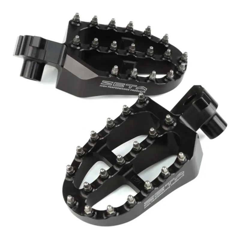 Zeta Aluminium Footpegs Yzf 250-450 / Yz125-250 - Black 1