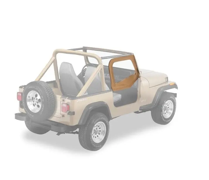 Bestop 51780-37 Upper Fabric Doors - 88-95 Wrangler Yj (Spice) 1