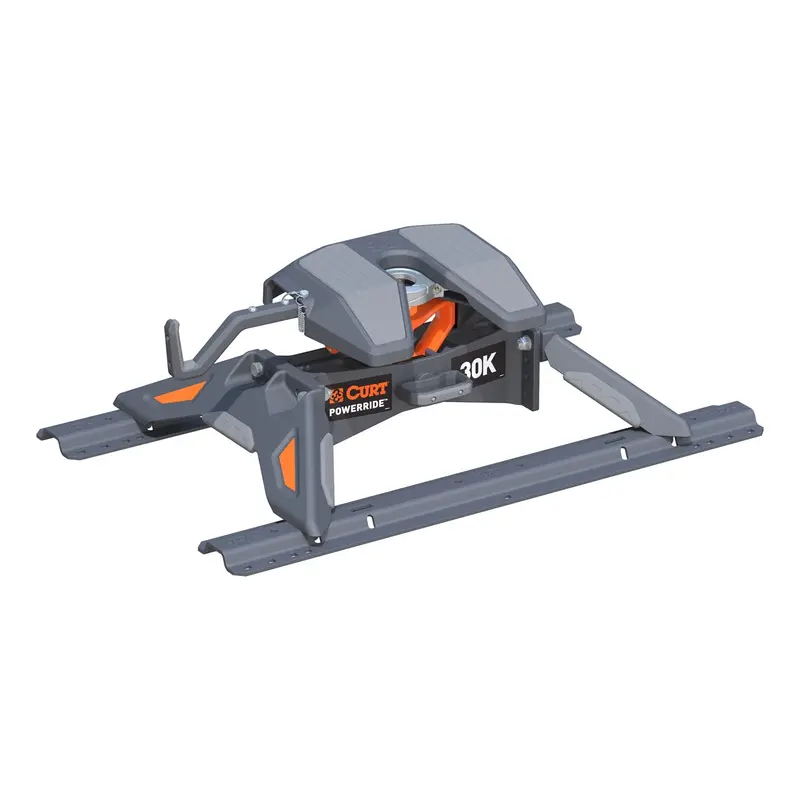 Curt Powerride 5Th Wheel Hitch – 30,000-Pound Capacity With Integrated Rails 1