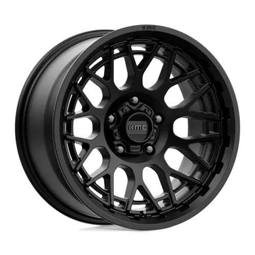 Kmc Km722 18X9 Inch Alloy Wheel – 5X5.0 Bolt Pattern, Gloss Black Finish, Zero Offset 1