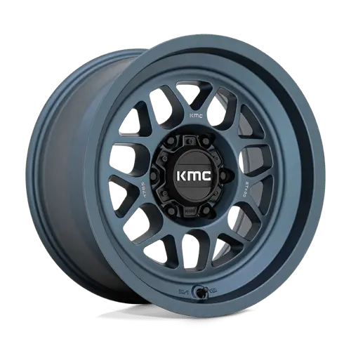 Kmc Km725 18X8.5 Wheel – 5X5.0 Bolt Pattern, Matte Blue, Zero Offset 1