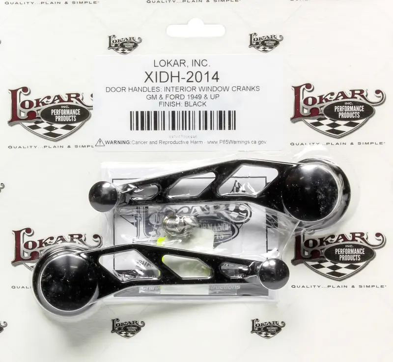 Lokar Midnight Series Black Billet Aluminum Window Crank Handle 1