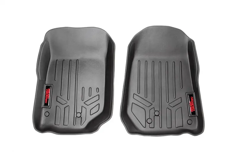 Rough Country Heavy-Duty Front Floor Mats For 1997–2006 Jeep Wrangler Tj 1