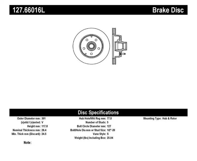 Stoptech Sport Drilled And Slotted Brake Rotor – Front Left Position (127.66016L) 1