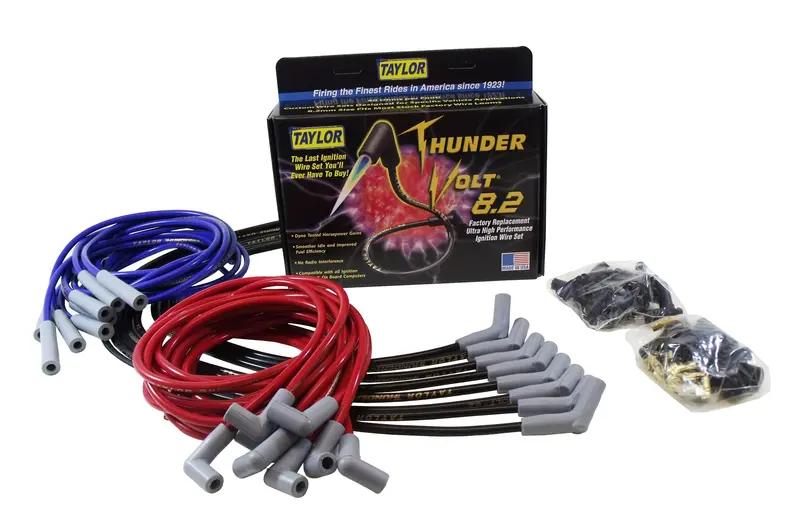 Taylor Cable 87025 Thundervolt 8.2Mm Oe-Style Ignition Wire Set – Black, 9.5-Inch Length 1