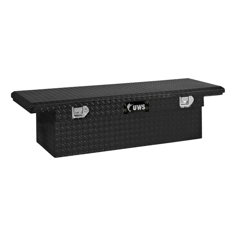 Uws Ec10152 Gloss Black Aluminum Truck Tool Box – 58-Inch Low-Profile, Heavy-Duty Storage 1